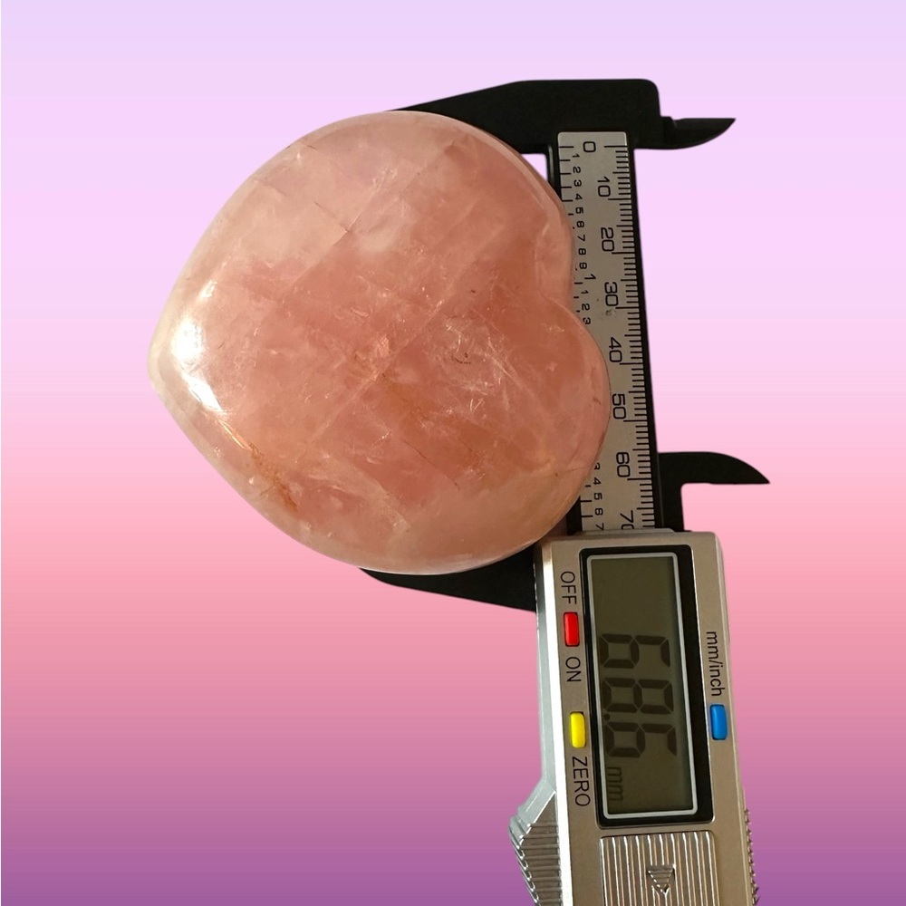 Rose Quartz Heart Crystal - Picture 6 of 9